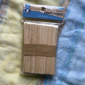 Crafted Closet Wooden Craft Sticks - Natural Brown
